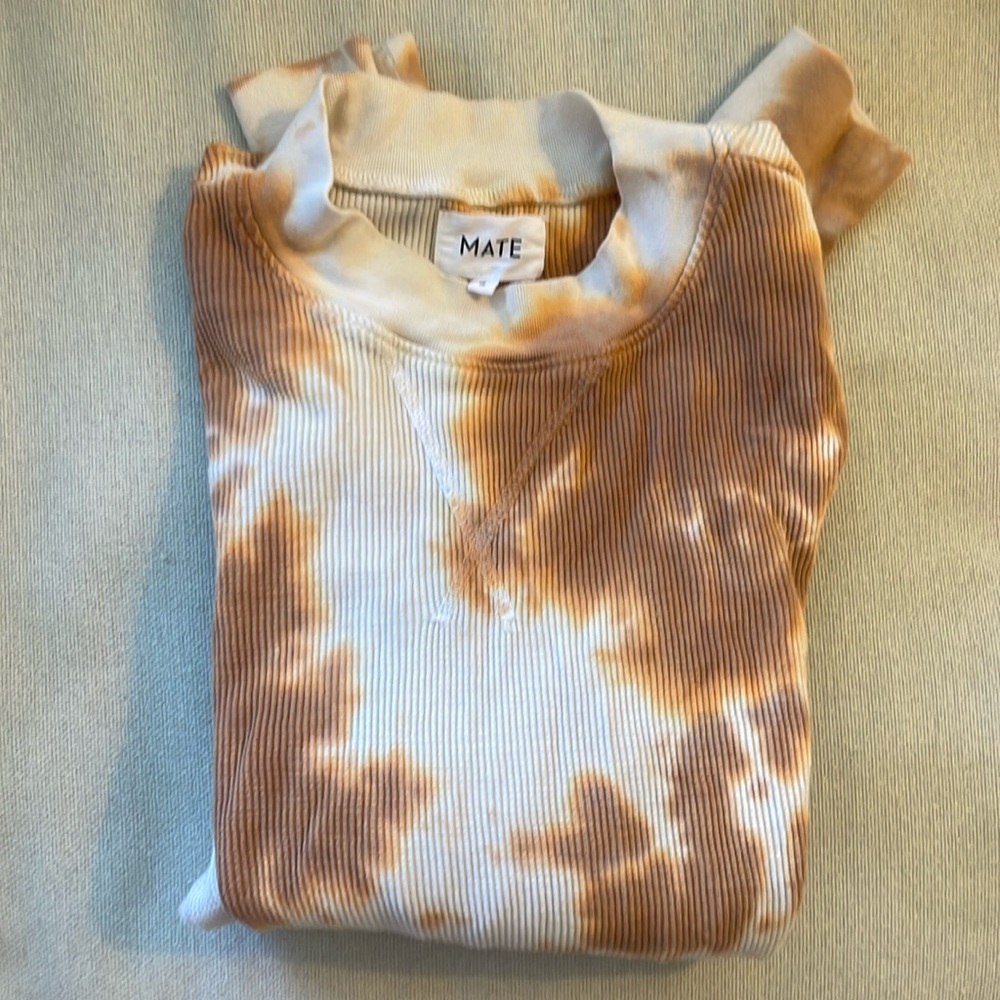 MATE the Label long sleeve thermal tee / S / ginger tie dye